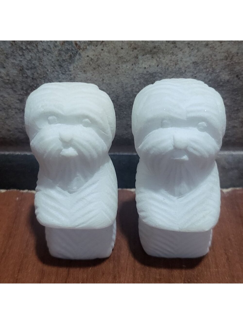 Shih Tzu Unpainted You Paint Ceramic Bisque Figurine Set of 2